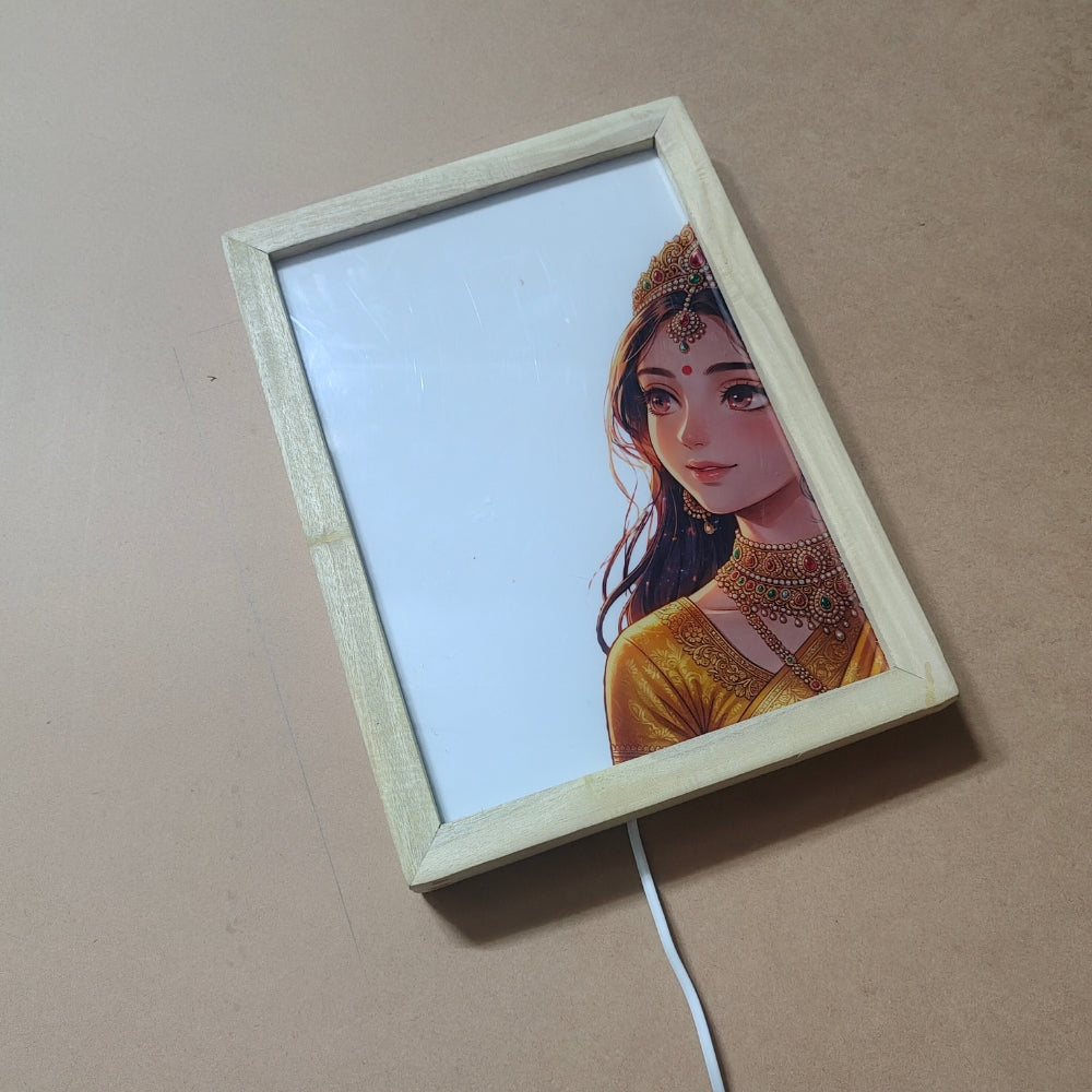 Radha Krishna Love LED Magic Frame