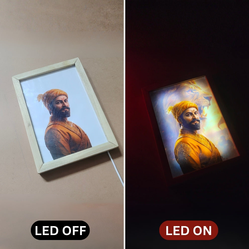 Chhatrapati Shivaji Maharaj LED Magic Frame