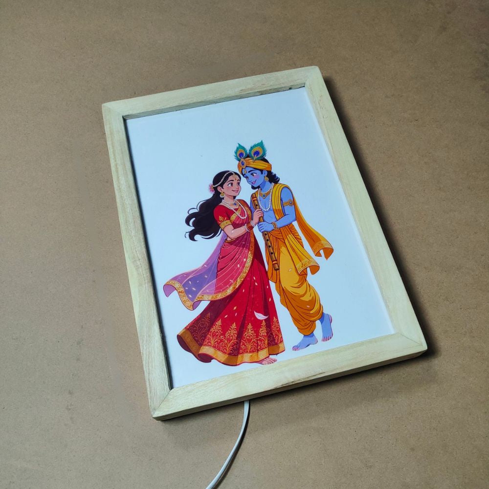 Radha Krishna Prem Milan LED Magic Frame