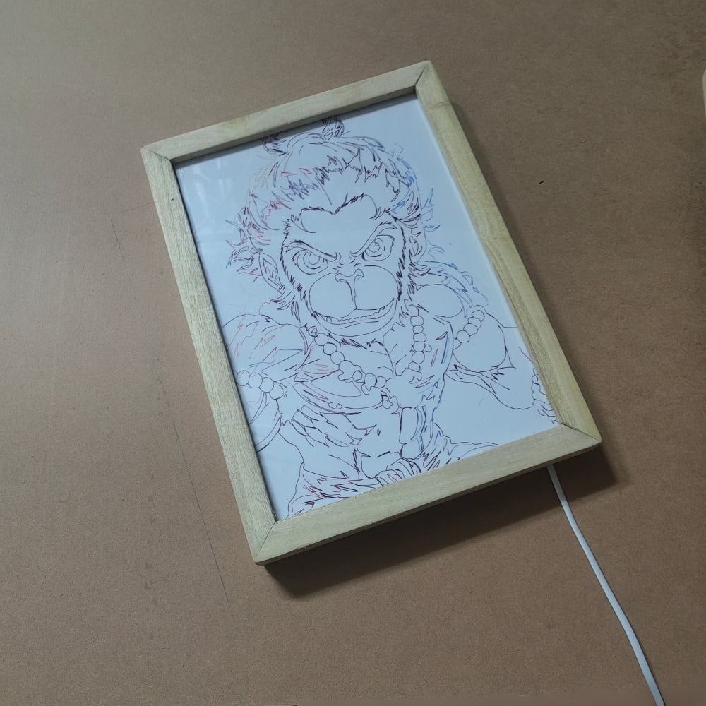 Neon Bajrang LED Magic Frame