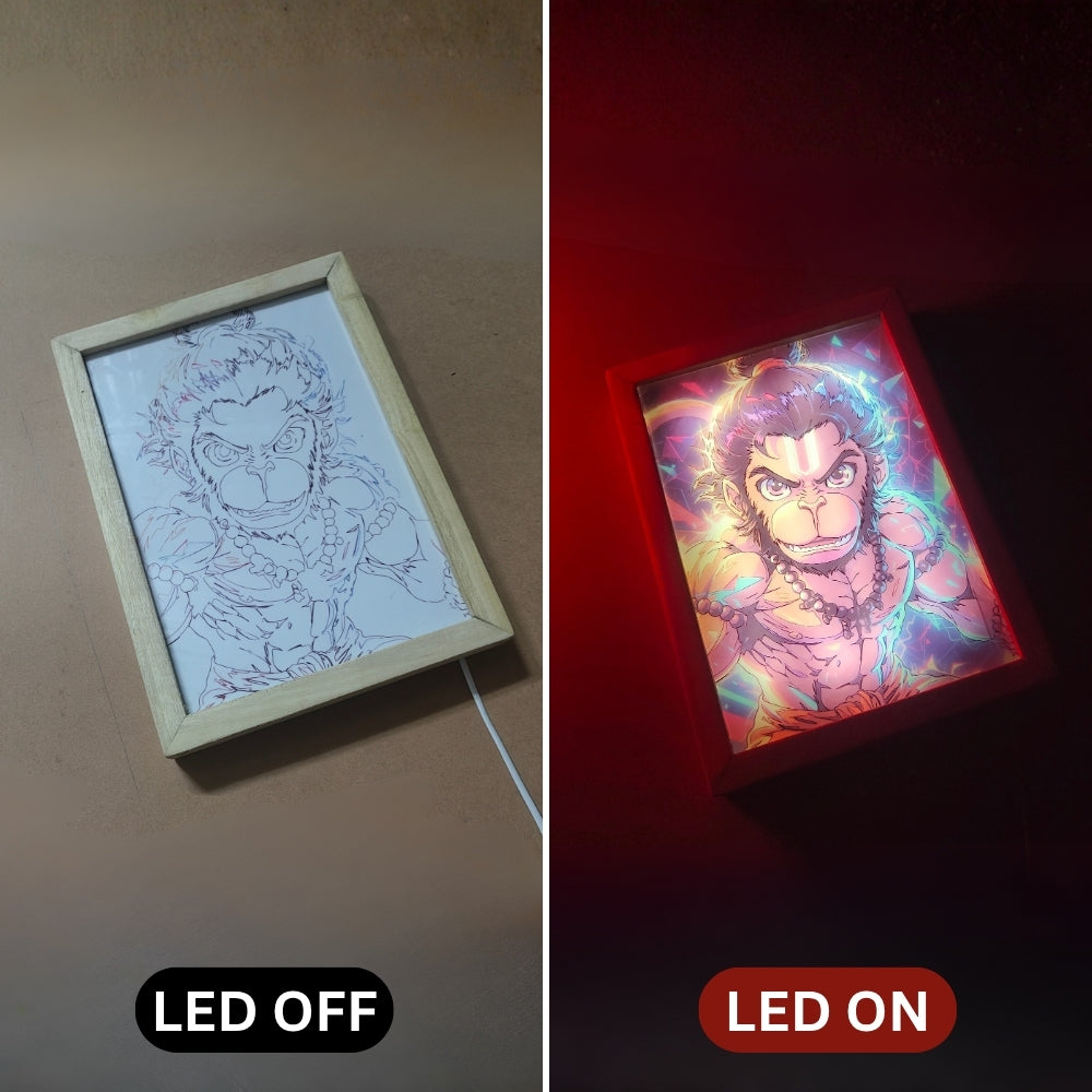 Neon Bajrang LED Magic Frame