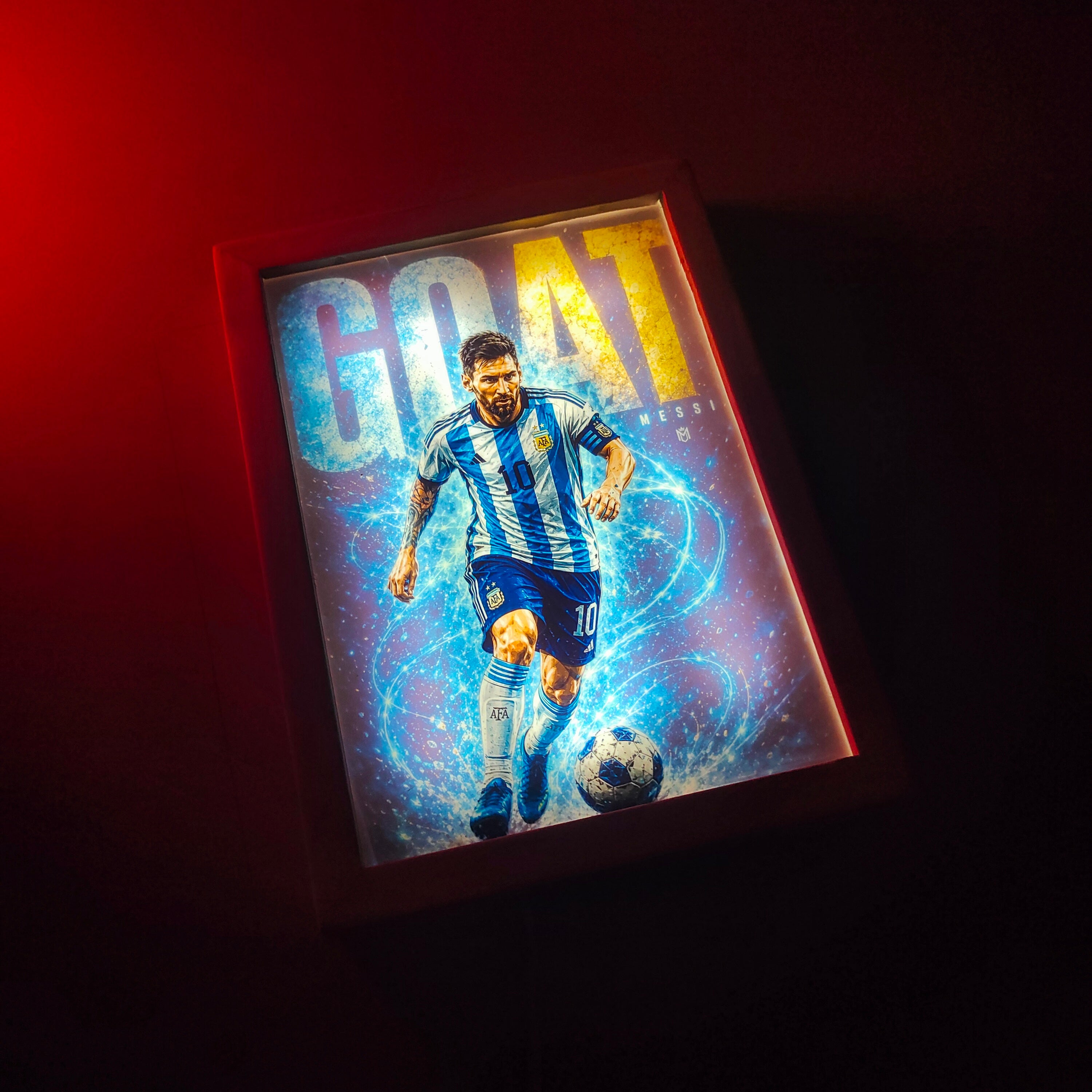 Messi GOAT Edition LED Magic Frame