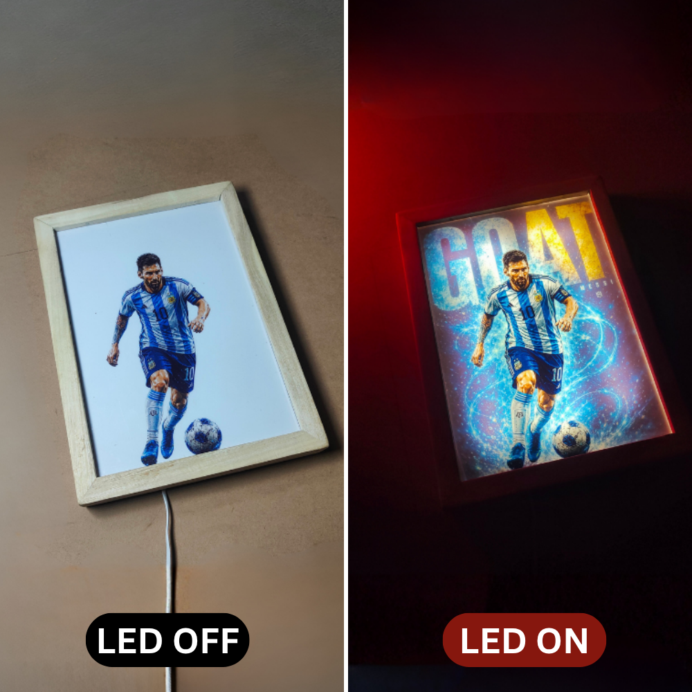 Messi GOAT Edition LED Magic Frame